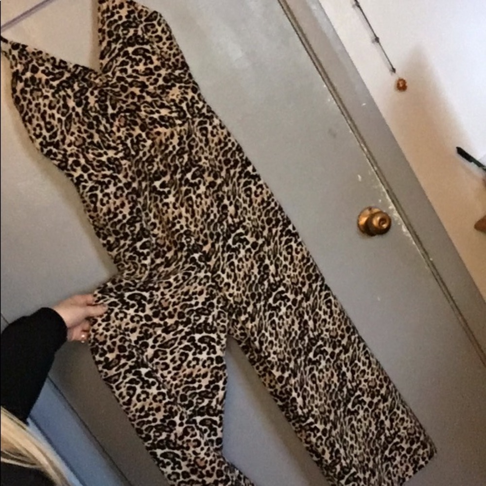 Cheetah print jumpsuit
